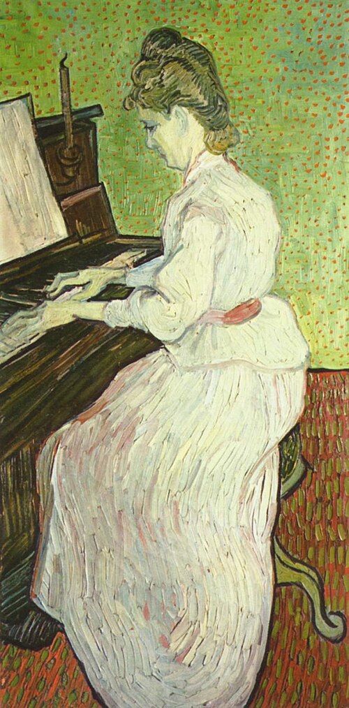 Marguerite Gachet au piano